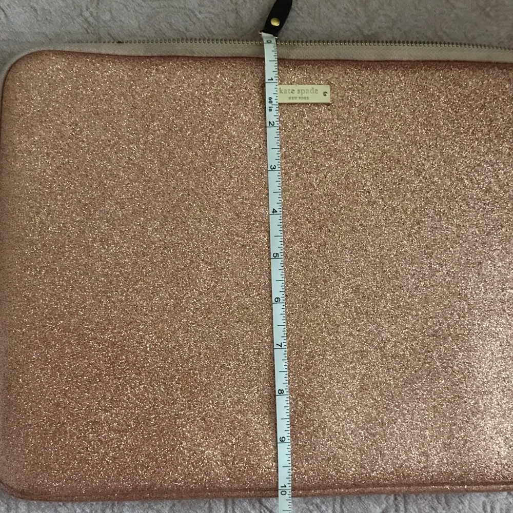 kate spade Rose Gold Glitter Laptop Sleeve - Picture 7 of 7